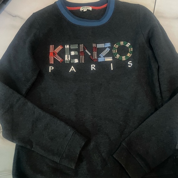 Kenzo Sweaters - Kenzo Dark Sweatshirt with Colorful Logo